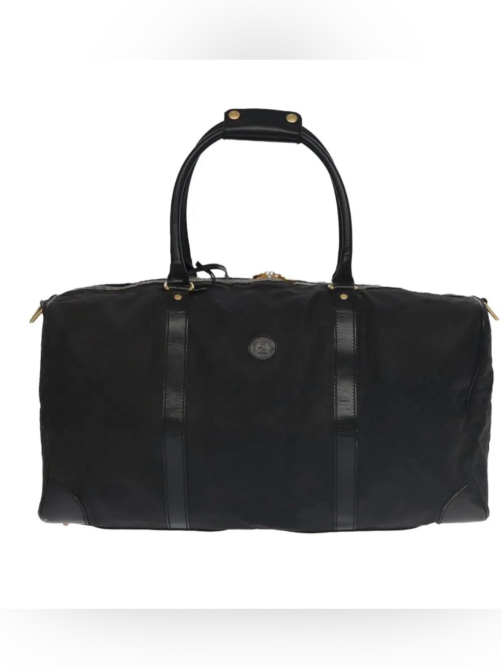 Authentic Fendi Monogram Boston XL Travel Bag with luck and key,free COA🖤